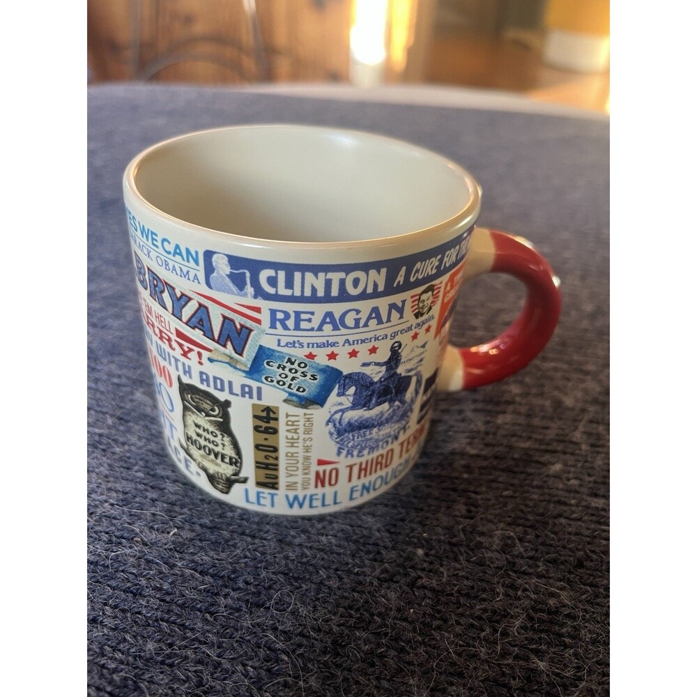 Unemployed Philosophers Guild Back To Normalcy Presidents Mug Coffee Cup 2007